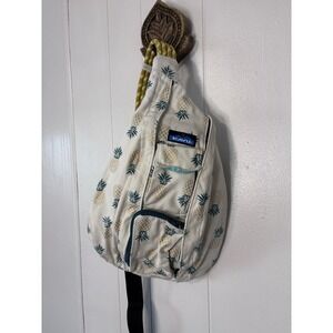 Kavu Rope Sling Bag Crossbody Shoulder Backpack Pineapple Tropical Print